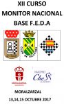 XII CURSO DE MONITOR BASE DE LA FEDERACION ESPAÑOLA DE AJEDREZ 13-14-15 OCTUBRE 2017 – MORALZARZAL (MADRID)